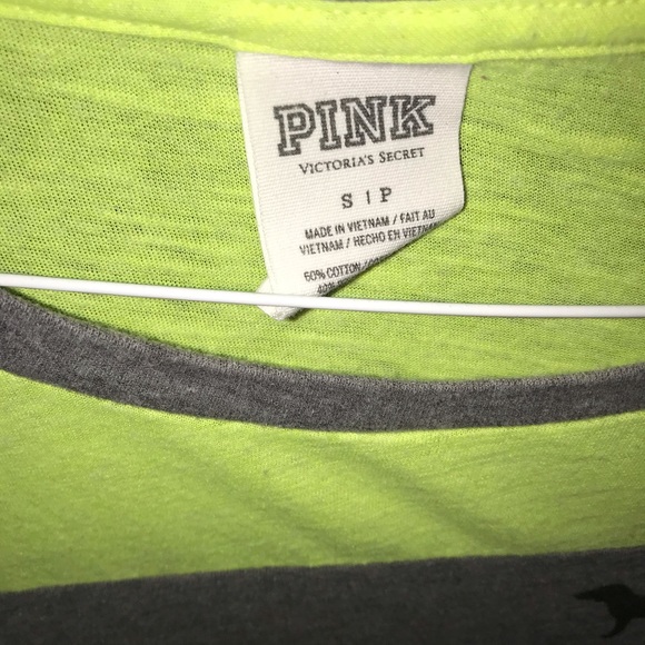 Yellow cheetah pink midi sleeve tee - Picture 4 of 4